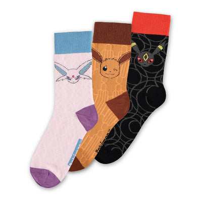 Pokémon Calzini 3-Pack Eevee Evolution 2.0 Taglia 35-38 Difuzed