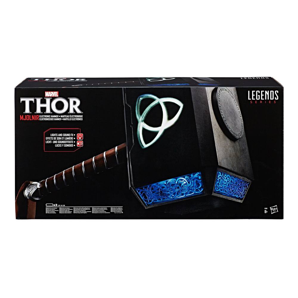 Thor Marvel Legends Martello Elettronico Mjolnir Scala 1:1 Hasbro