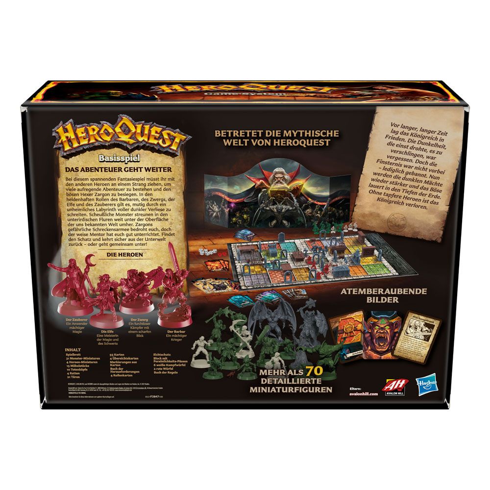 HeroQuest Gioco da Tavolo Base - Edizione Tedesca, Hasbro