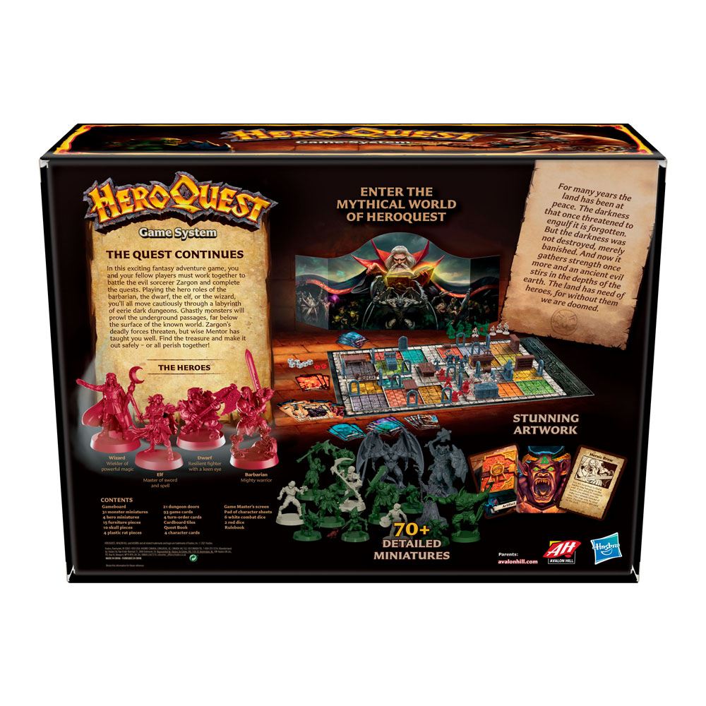 HeroQuest – Gioco da Tavolo Hasbro (Edizione Inglese)