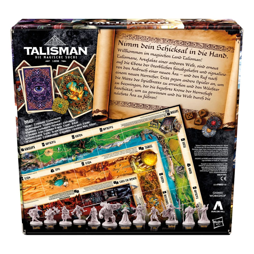Talisman: La Ricerca Magica - 5ª Edizione Gioco da Tavolo, Edizione Tedesca, Hasbro