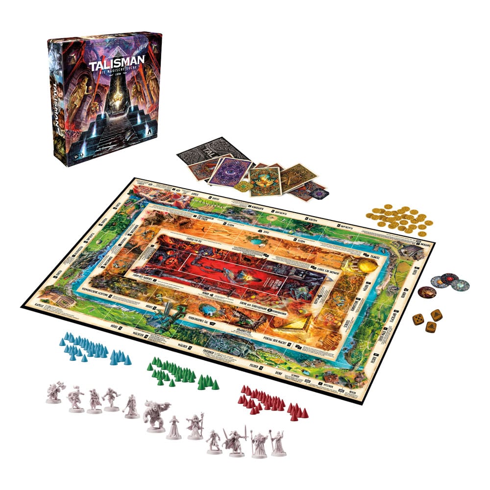 Talisman: La Ricerca Magica - 5ª Edizione Gioco da Tavolo, Edizione Tedesca, Hasbro