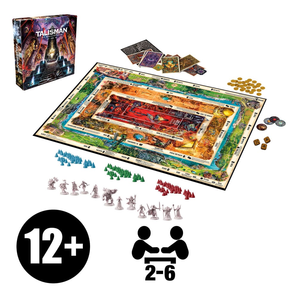 Talisman: La Ricerca Magica - 5ª Edizione Gioco da Tavolo, Edizione Tedesca, Hasbro