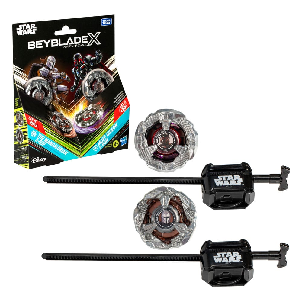 Beyblade X e Star Wars Collab The Mandalorian 3-60F vs. Moff Gideon 3-80N - Set Multipack Hasbro