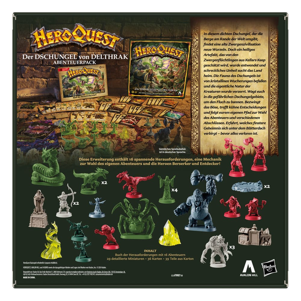 HeroQuest Espansione La Giungla di Delthrak - Quest Pack (Versione Tedesca)