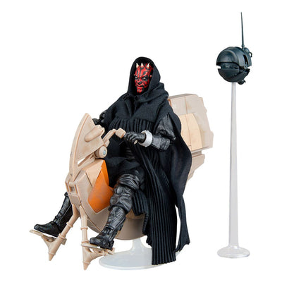 Star Wars Episode I Black Series Veicolo con Action Figure Darth Maul e Sith Speeder 25° Anniversario Hasbro
