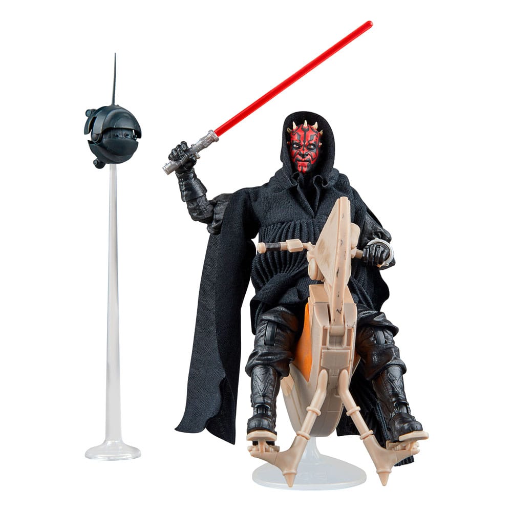 Star Wars Episode I Black Series Veicolo con Action Figure Darth Maul e Sith Speeder 25° Anniversario Hasbro