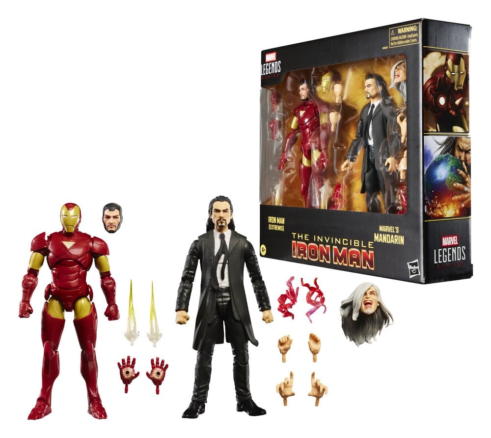Marvel Legends Action Figure 2-Pack Iron Man (Extremis) e Mandarin 15 cm Hasbro