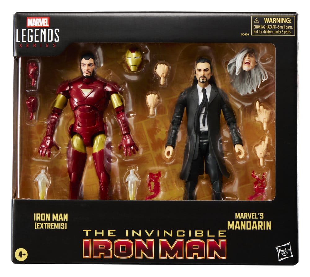 Marvel Legends Action Figure 2-Pack Iron Man (Extremis) e Mandarin 15 cm Hasbro