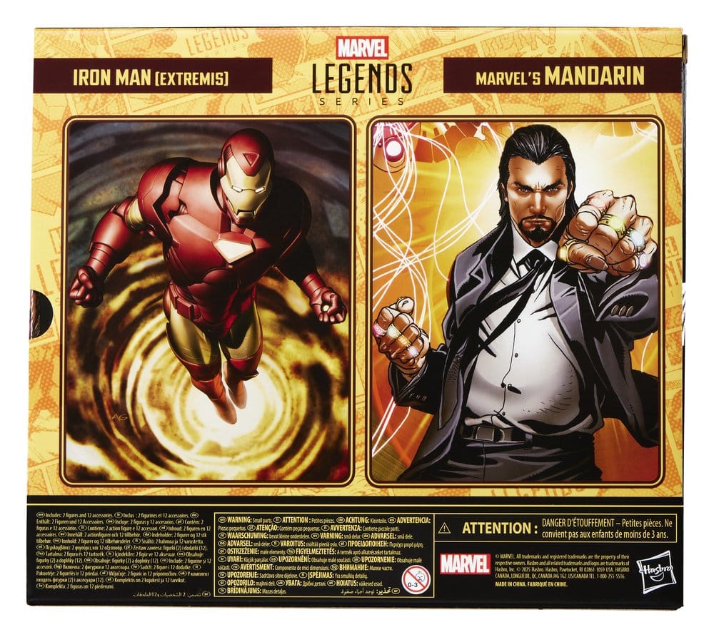 Marvel Legends Action Figure 2-Pack Iron Man (Extremis) e Mandarin 15 cm Hasbro