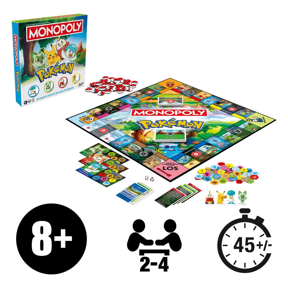 Monopoly Pokémon Edizione Tedesca, Gioco da Tavolo Hasbro