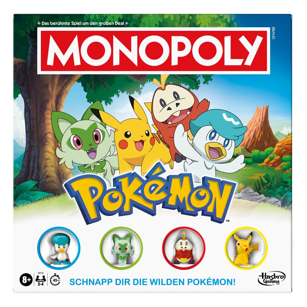 Monopoly Pokémon Edizione Tedesca, Gioco da Tavolo Hasbro