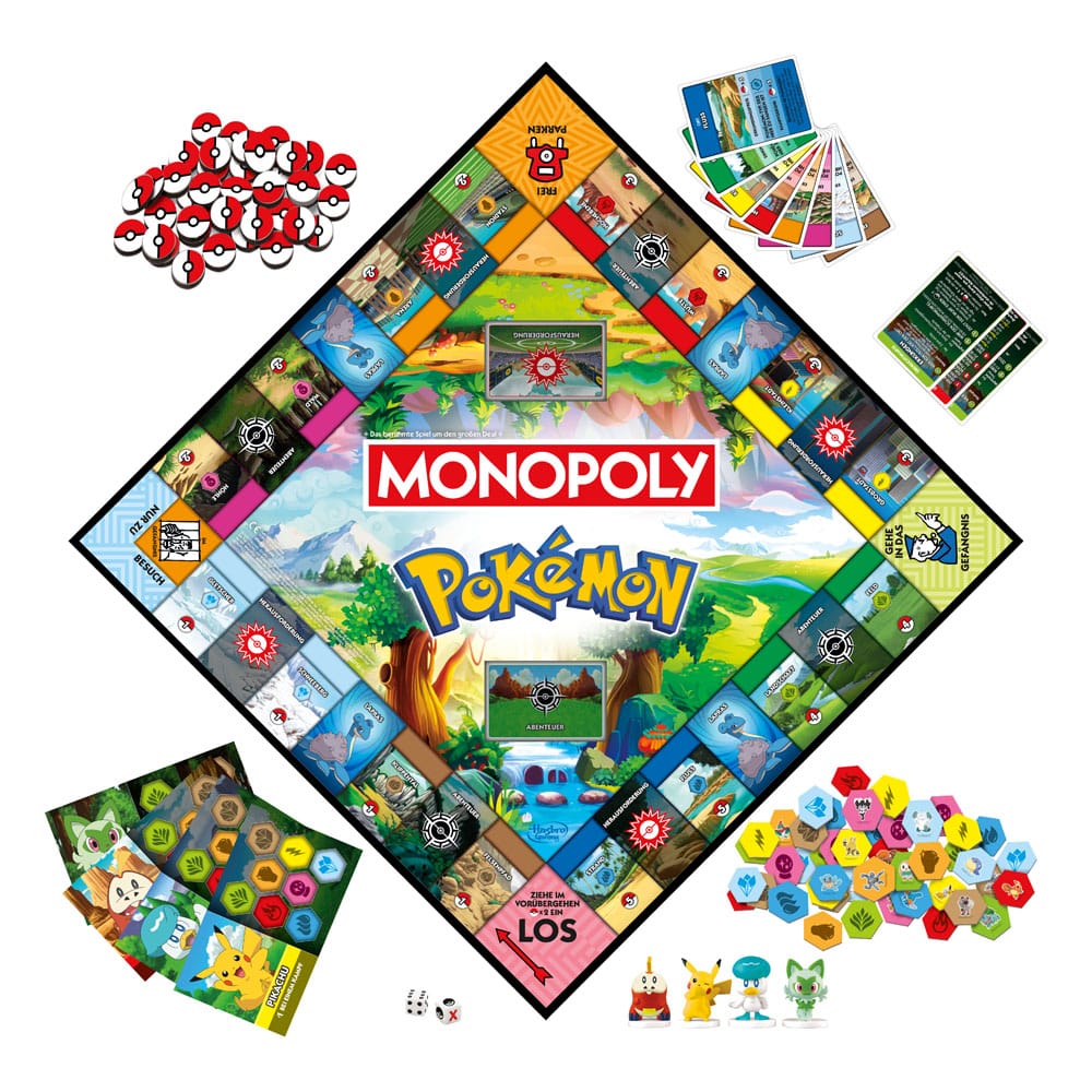 Monopoly Pokémon Edizione Tedesca, Gioco da Tavolo Hasbro