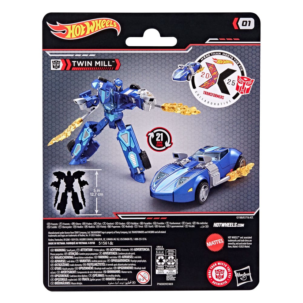 Hot Wheels x Transformers Action Figure Twin Mill 12 cm - Hasbro
