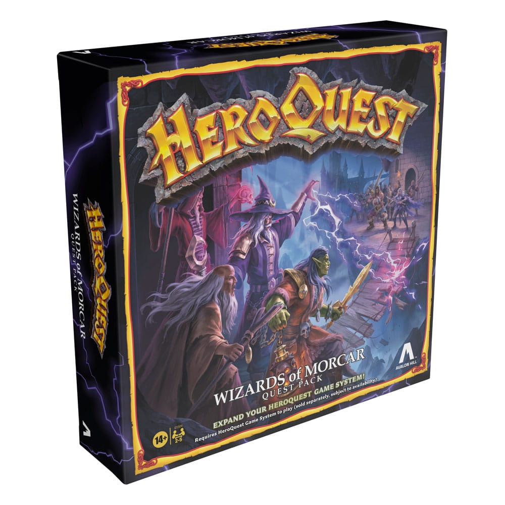 HeroQuest Espansione Gioco da Tavolo Wizards of Morcar Quest Pack, Edizione in Inglese, Hasbro