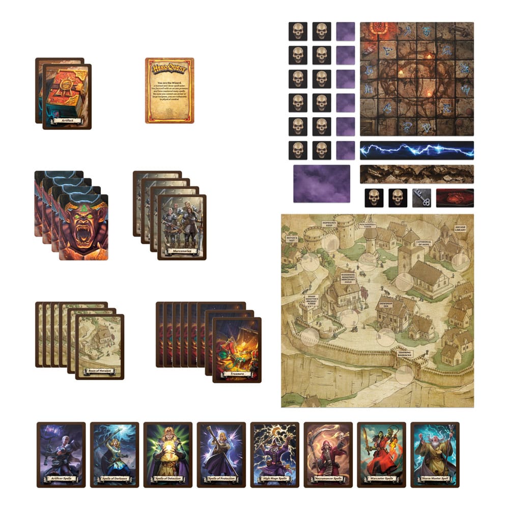 HeroQuest Espansione Gioco da Tavolo Wizards of Morcar Quest Pack, Edizione in Inglese, Hasbro