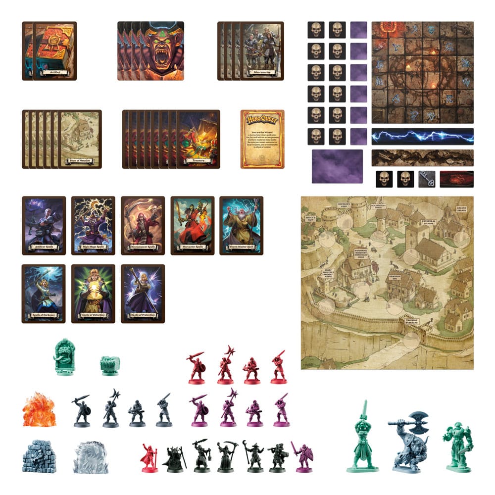 HeroQuest Espansione Gioco da Tavolo Wizards of Morcar Quest Pack, Edizione in Inglese, Hasbro