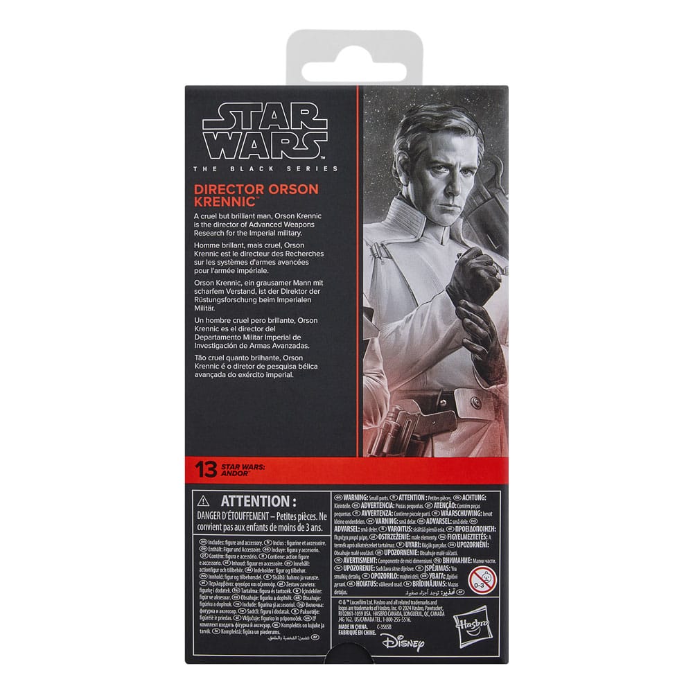 Star Wars: Andor Black Series Action Figure Director Orson Krennic 15 cm