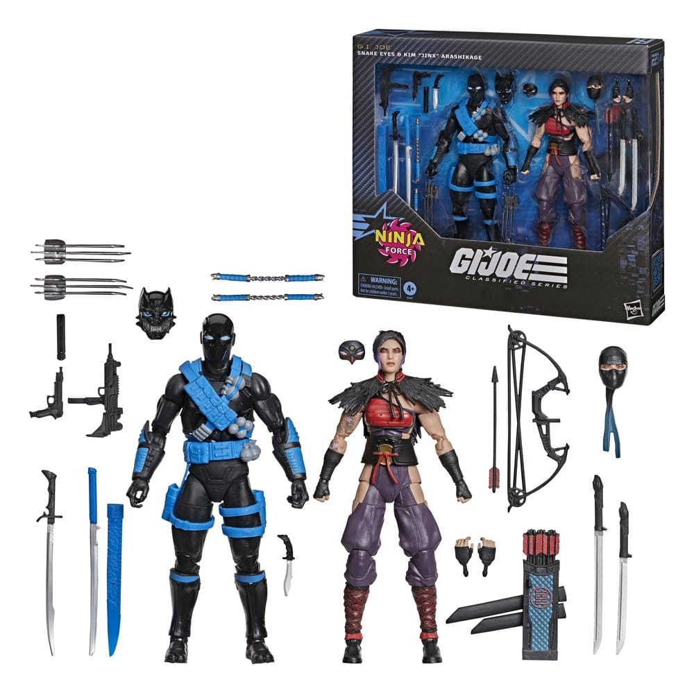 G.I. Joe Classified Series Action Figure 2-Pack Snake Eyes e Kim "Jinx" Arashikage 15 cm Hasbro