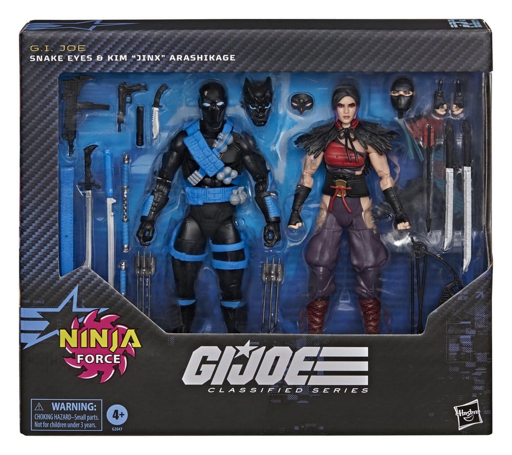 G.I. Joe Classified Series Action Figure 2-Pack Snake Eyes e Kim "Jinx" Arashikage 15 cm Hasbro