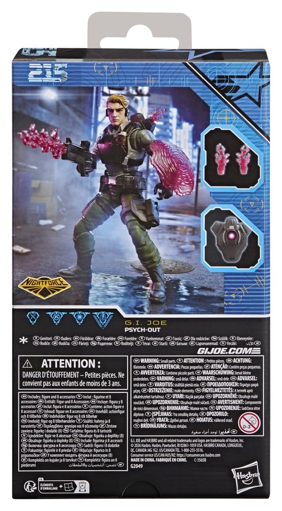 G.I. Joe Classified Series Night Force Action Figure Psych-Out 15 cm Hasbro