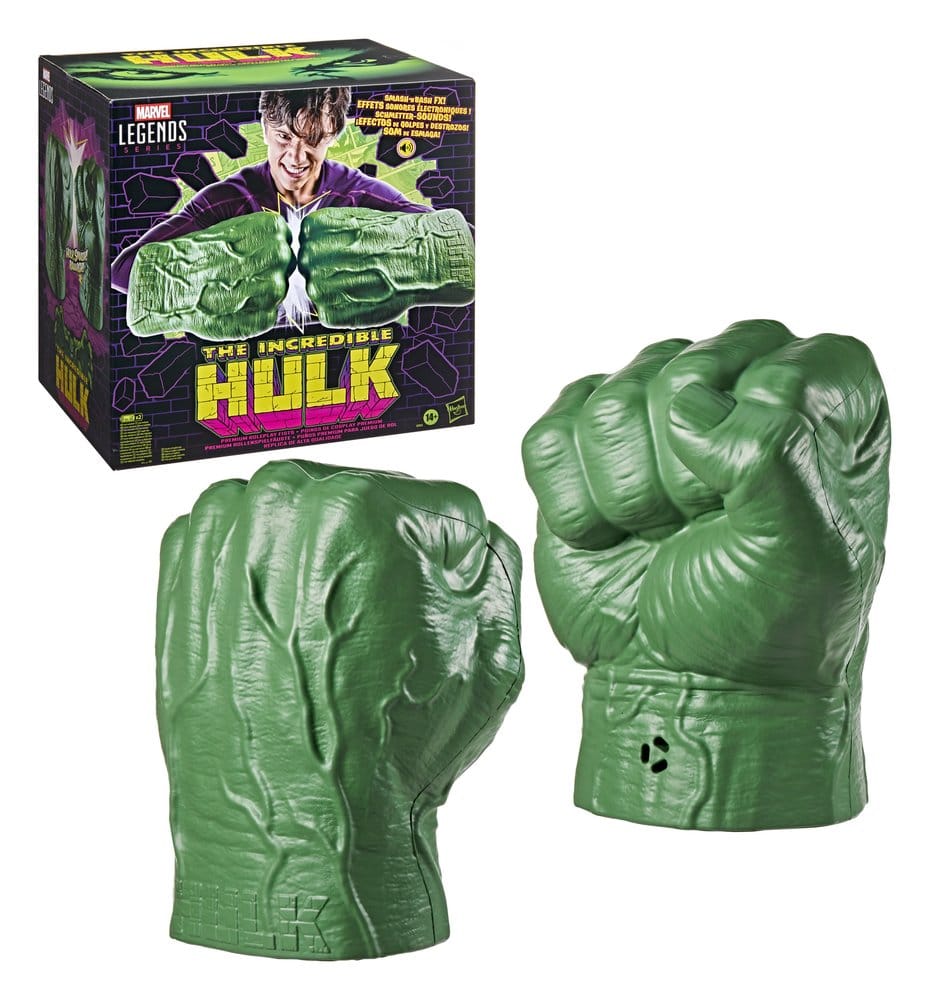 The Incredible Hulk Marvel Legends Guanti Premium Roleplay con Effetti Sonori Smash 'N Bash – Hasbro