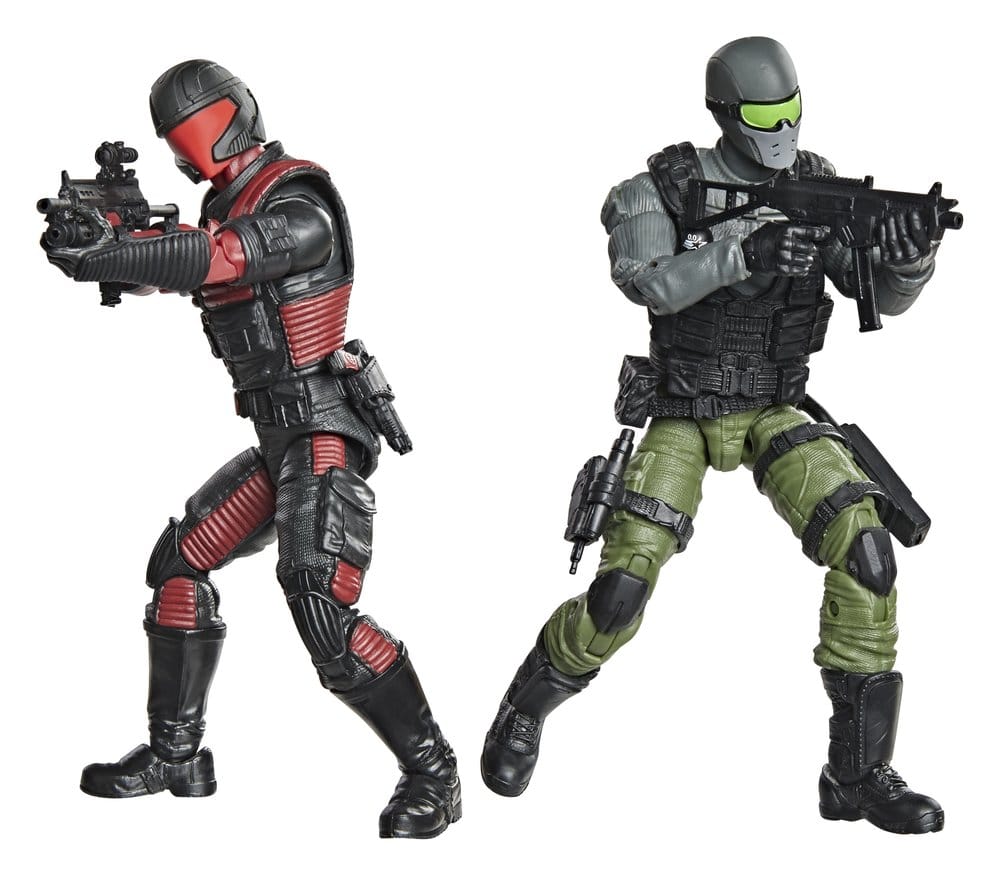 G.I. Joe Classified Series Action Figure e Veicolo Snake Eyes & Varmint ATV contro Stealth Viper & Cobra Stealth Flight Pod (Trubble Bubble) 15 cm Hasbro