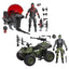 G.I. Joe Classified Series Action Figure e Veicolo Snake Eyes & Varmint ATV contro Stealth Viper & Cobra Stealth Flight Pod (Trubble Bubble) 15 cm Hasbro