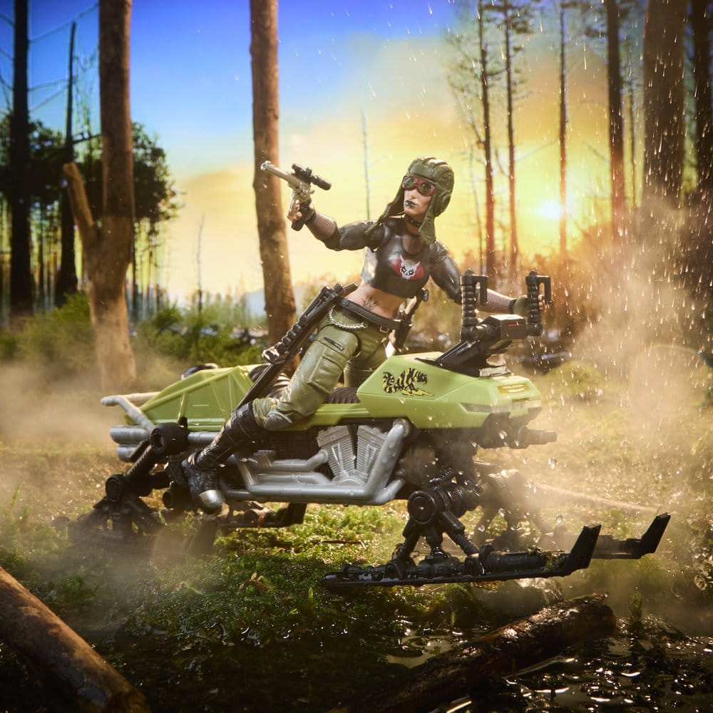 G.I. Joe Classified Series Zanya e Dreadnok Chameleon (Swamp Skier) - Action Figure e Veicolo 15 cm Hasbro