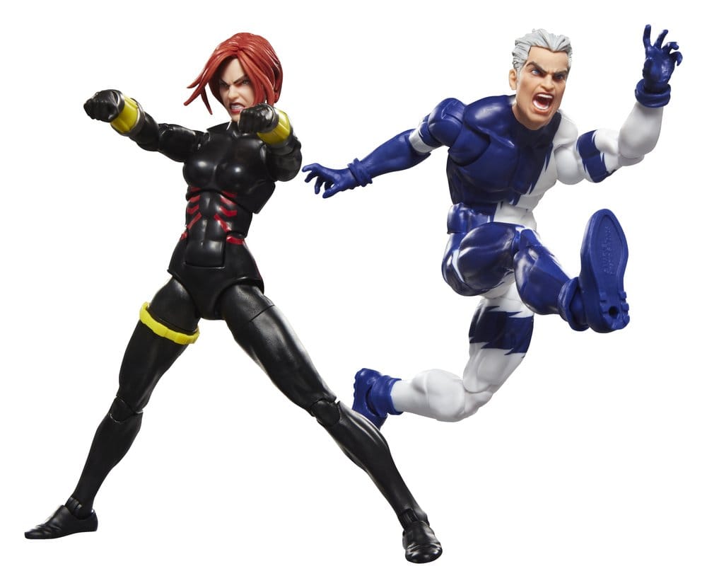 Action Figure Marvel Legends 2-Pack Black Widow e Quicksilver, 15 cm - Hasbro