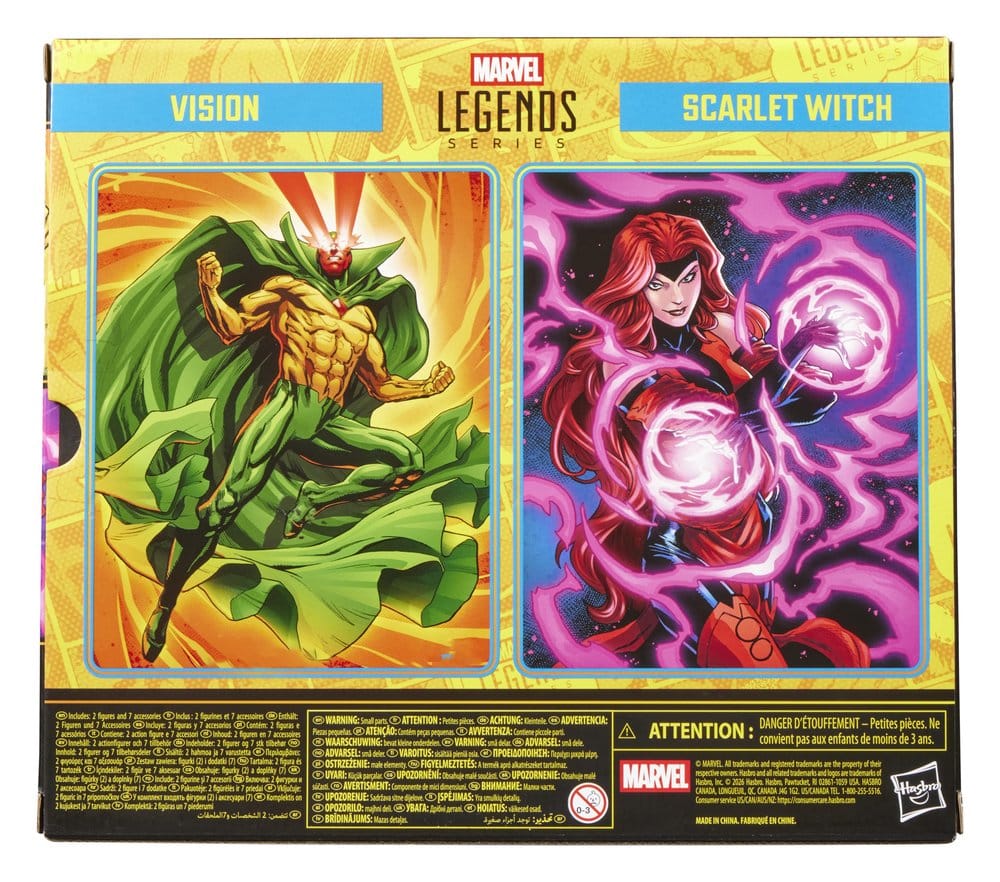 Avengers Marvel Legends Action Figure 2-Pack Vision e Scarlet Witch 15 cm Hasbro
