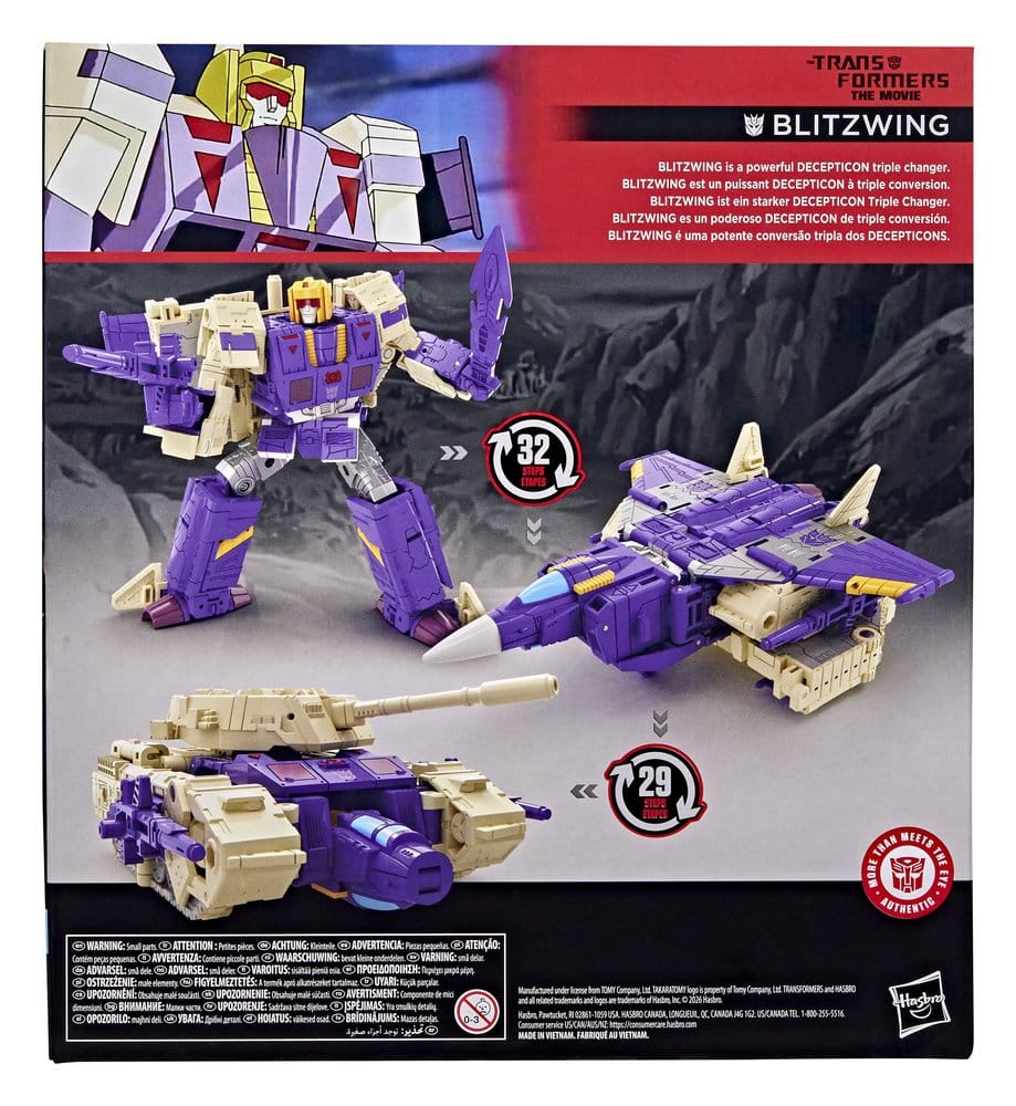 The Transformers: The Movie Studio Series Action Figure Leader Class Blitzwing 18 cm Hasbro
