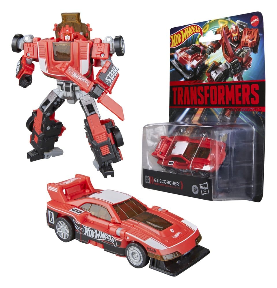 Transformers x Hot Wheels GT-Scorcher Action Figure Deluxe Class 13 cm Hasbro