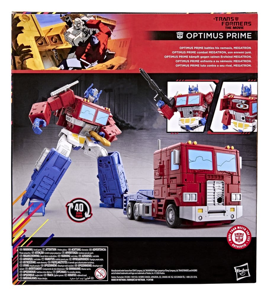 Transformers Studio Series MTMTE Collection Leader Class Optimus Prime Action Figure 18 cm – Hasbro