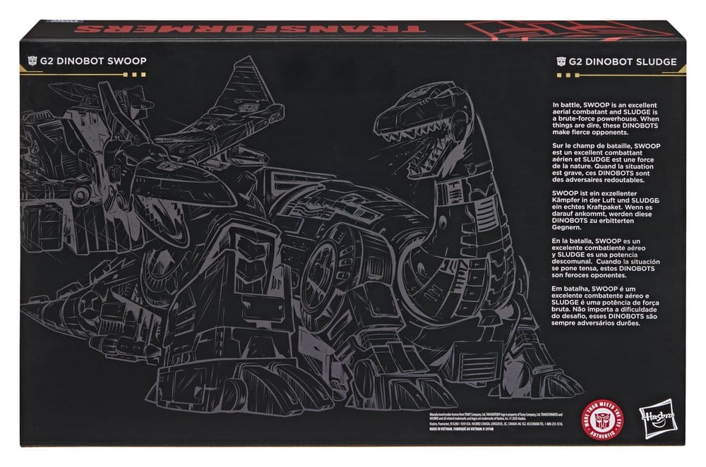 Transformers Age of the Primes Leader Class Action Figure 2-Pack G2 Dinobot Swoop e G2 Dinobot Sludge 19 cm