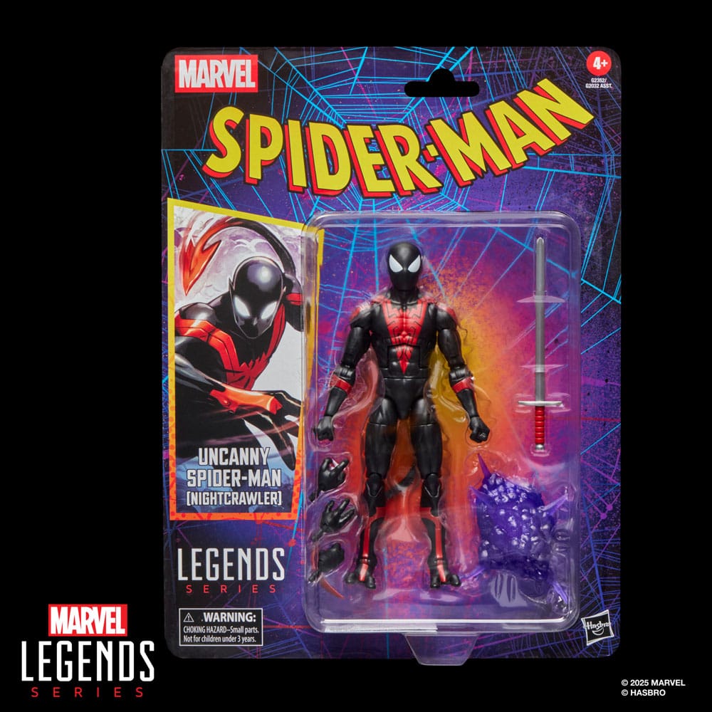 Spider-Man Marvel Legends Retro Action Figure Uncanny Spider-Man (Nightcrawler) 15 cm Hasbro