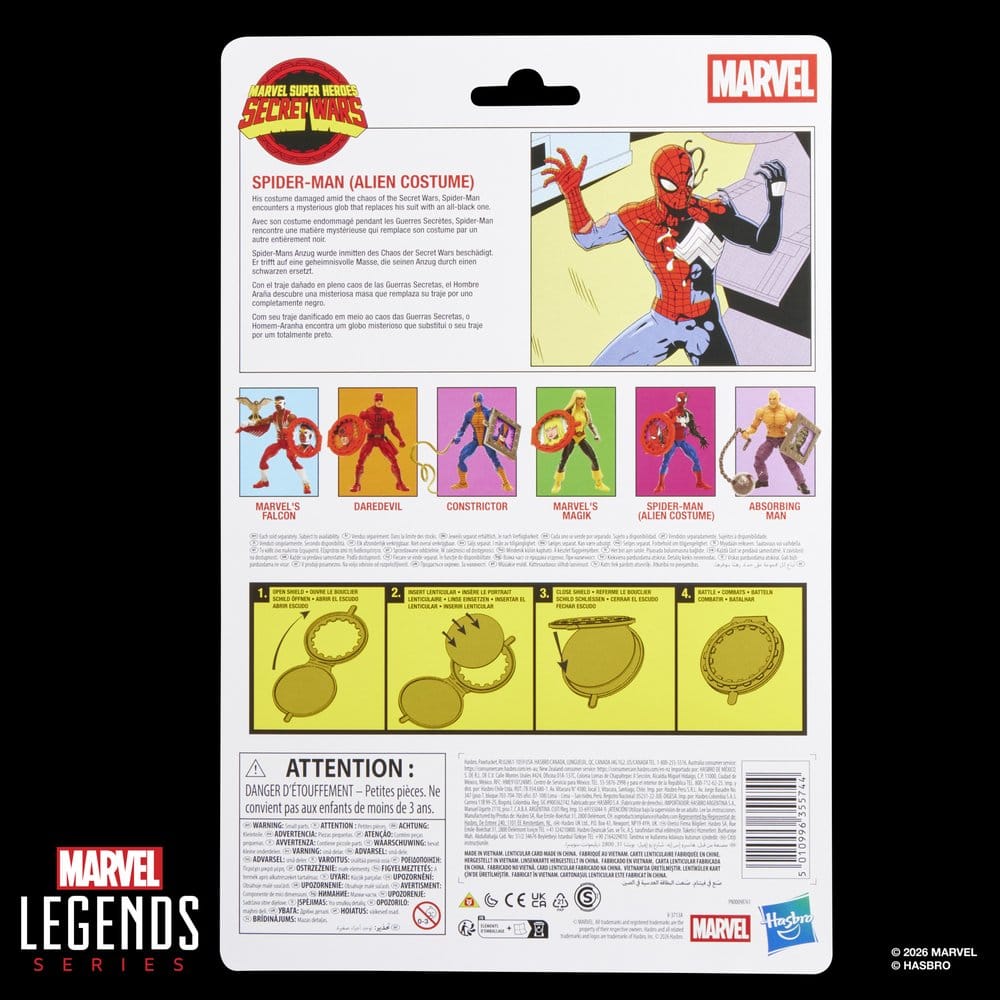 Action Figure Spider-Man (Alien Costume) Marvel Legends 15 cm Hasbro