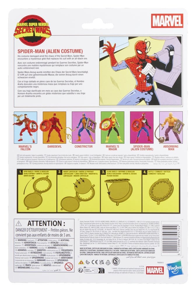 Action Figure Spider-Man (Alien Costume) Marvel Legends 15 cm Hasbro