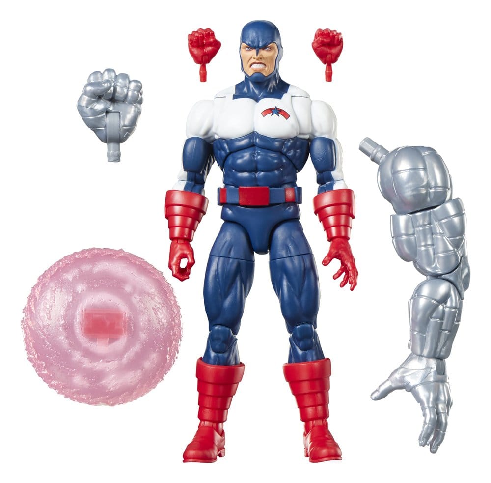 Action Figure Marvel Legends U.S. Agent (Force Works) con pezzi Build-A-Figure, Hasbro, 15 cm