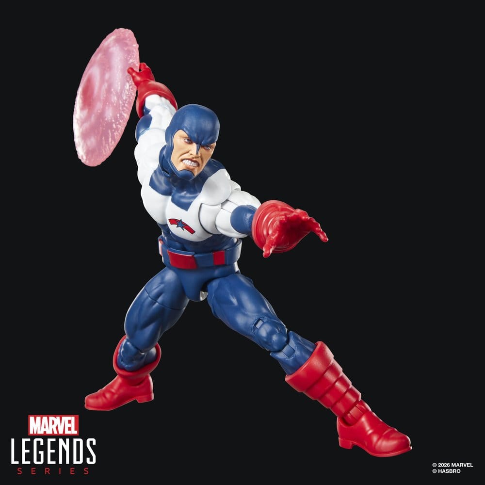 Action Figure Marvel Legends U.S. Agent (Force Works) con pezzi Build-A-Figure, Hasbro, 15 cm