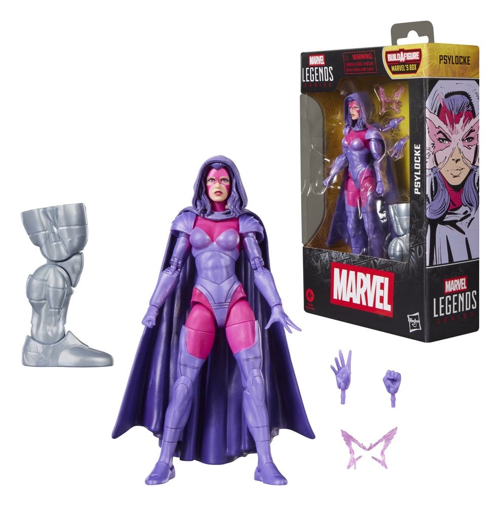 Marvel Legends Action Figure Psylocke 15 cm con pezzo Build-A-Figure