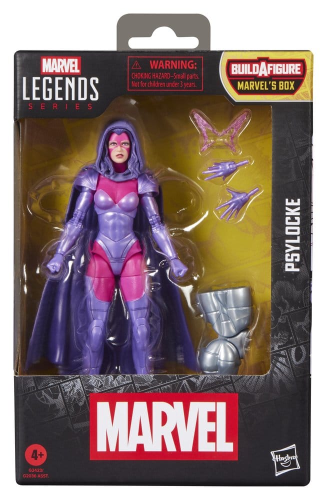 Marvel Legends Action Figure Psylocke 15 cm con pezzo Build-A-Figure