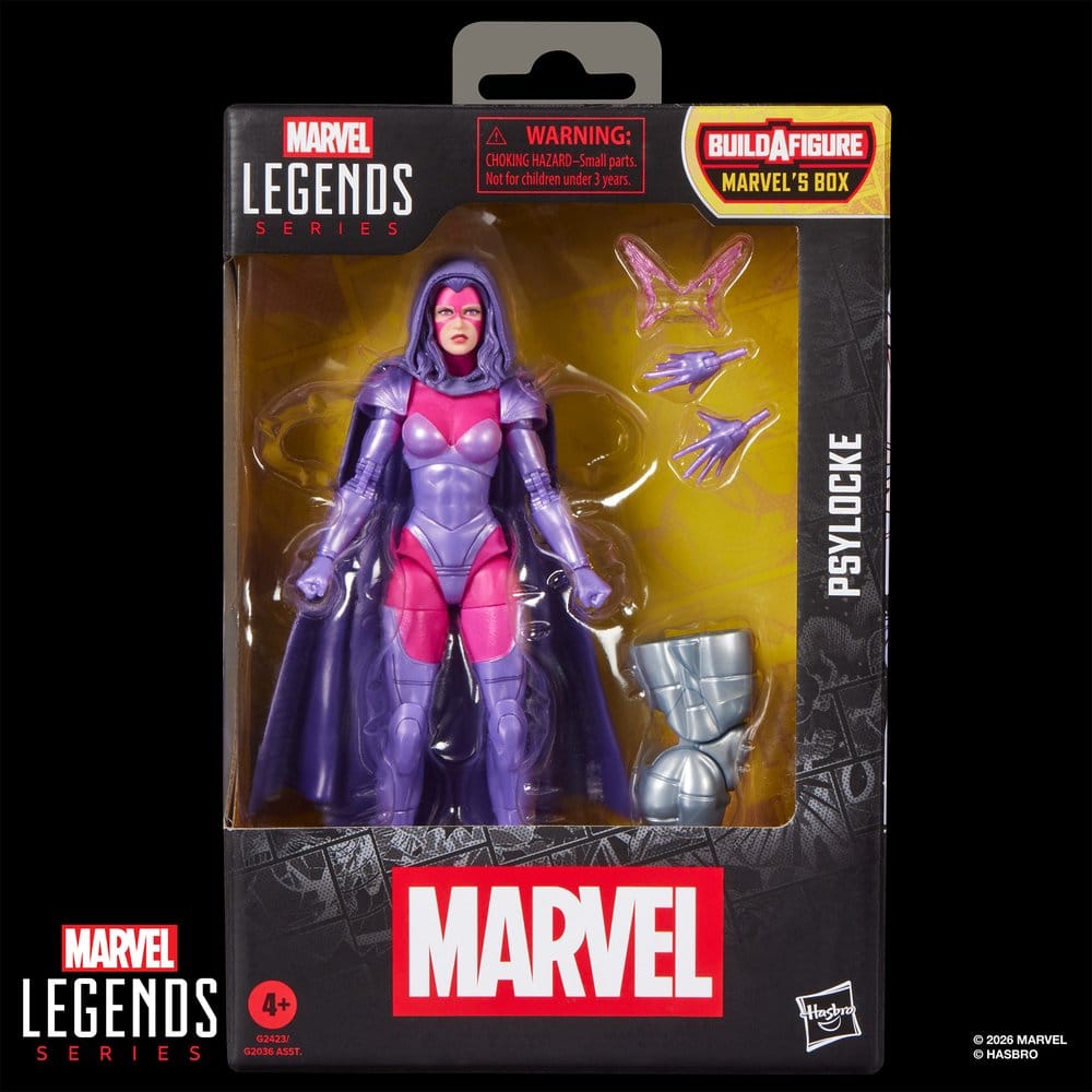 Marvel Legends Action Figure Psylocke 15 cm con pezzo Build-A-Figure
