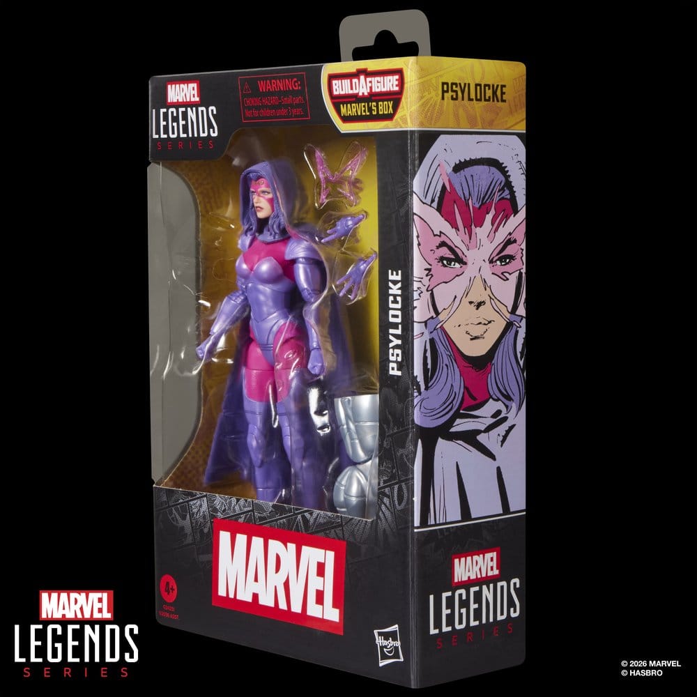Marvel Legends Action Figure Psylocke 15 cm con pezzo Build-A-Figure