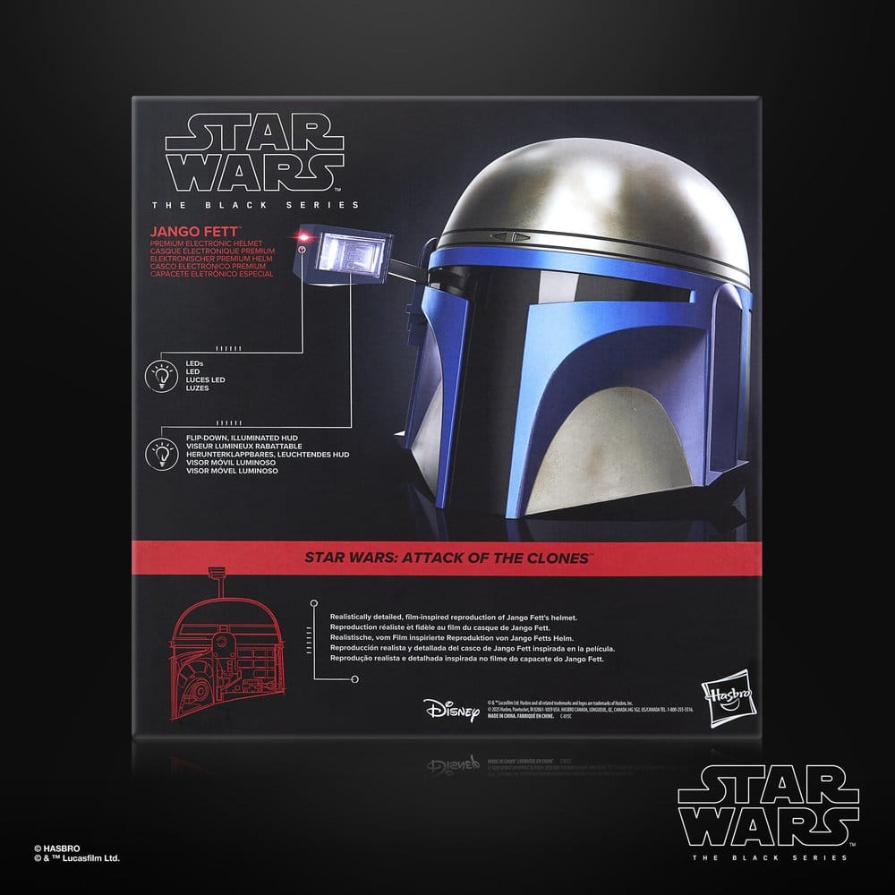 Star Wars Episodio II Black Series Elmo Elettronico Jango Fett Hasbro