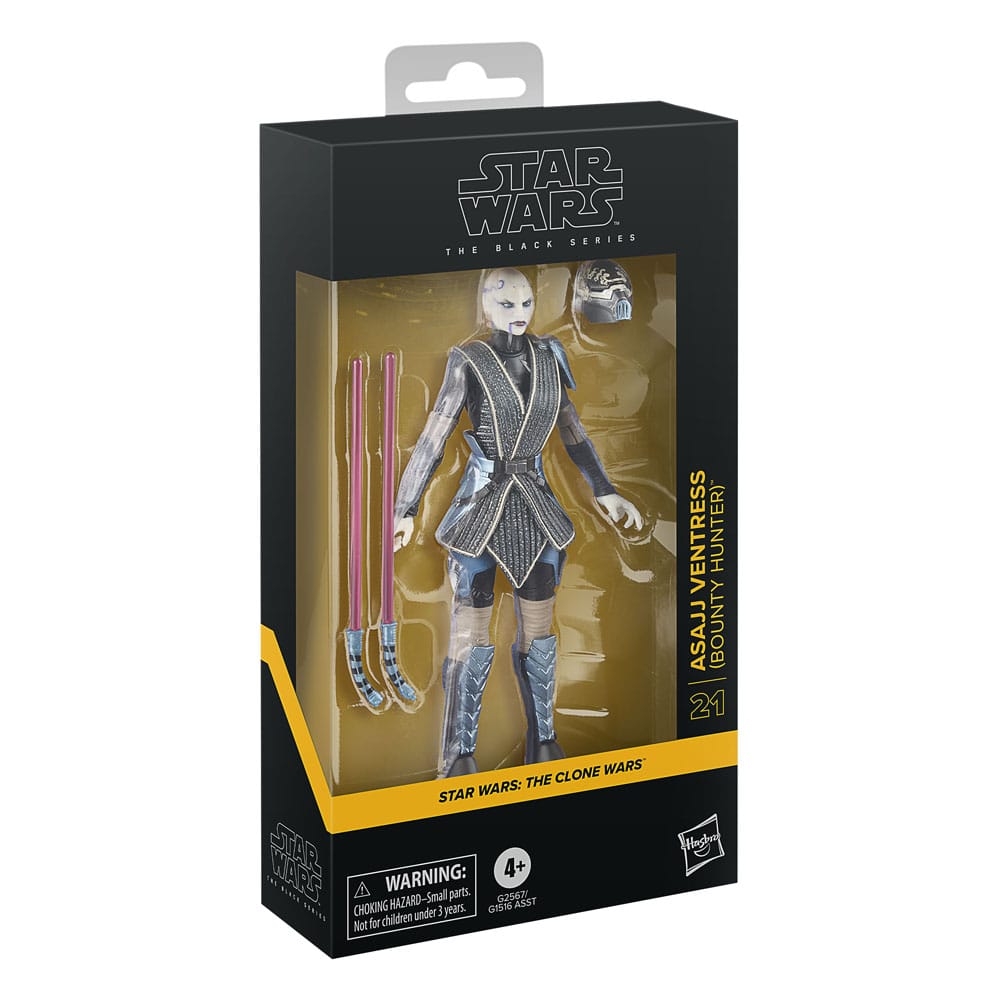 Star Wars: The Clone Wars Black Series Action Figure Asajj Ventress (Cacciatrice di Taglie) 15 cm