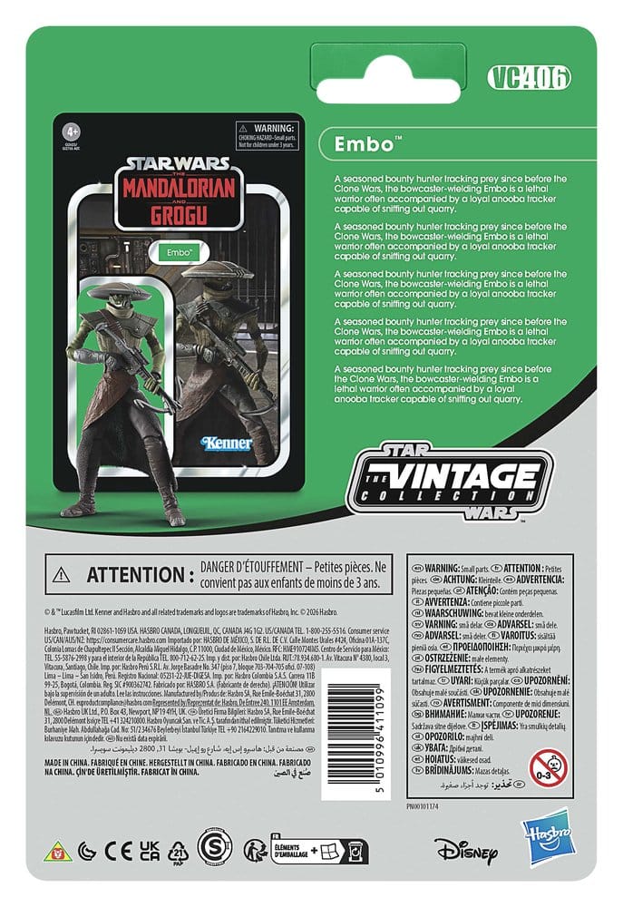 Star Wars: The Mandalorian and Grogu Vintage Collection Action Figure Embo 10 cm Hasbro