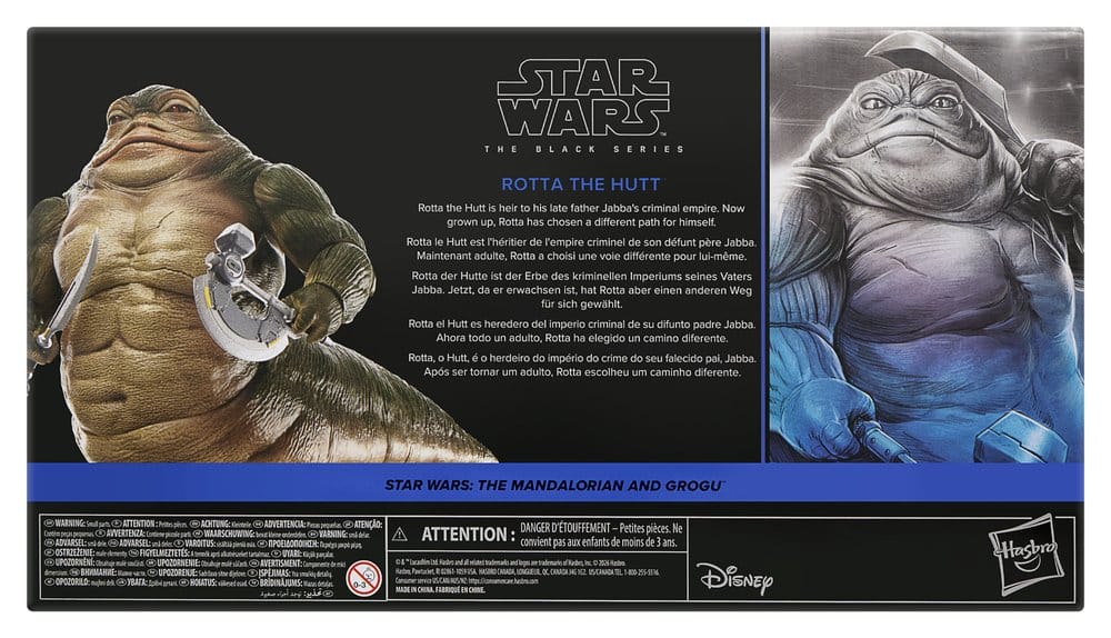 Star Wars: The Mandalorian and Grogu Action Figure Black Series Rotta the Hutt 17 cm Hasbro