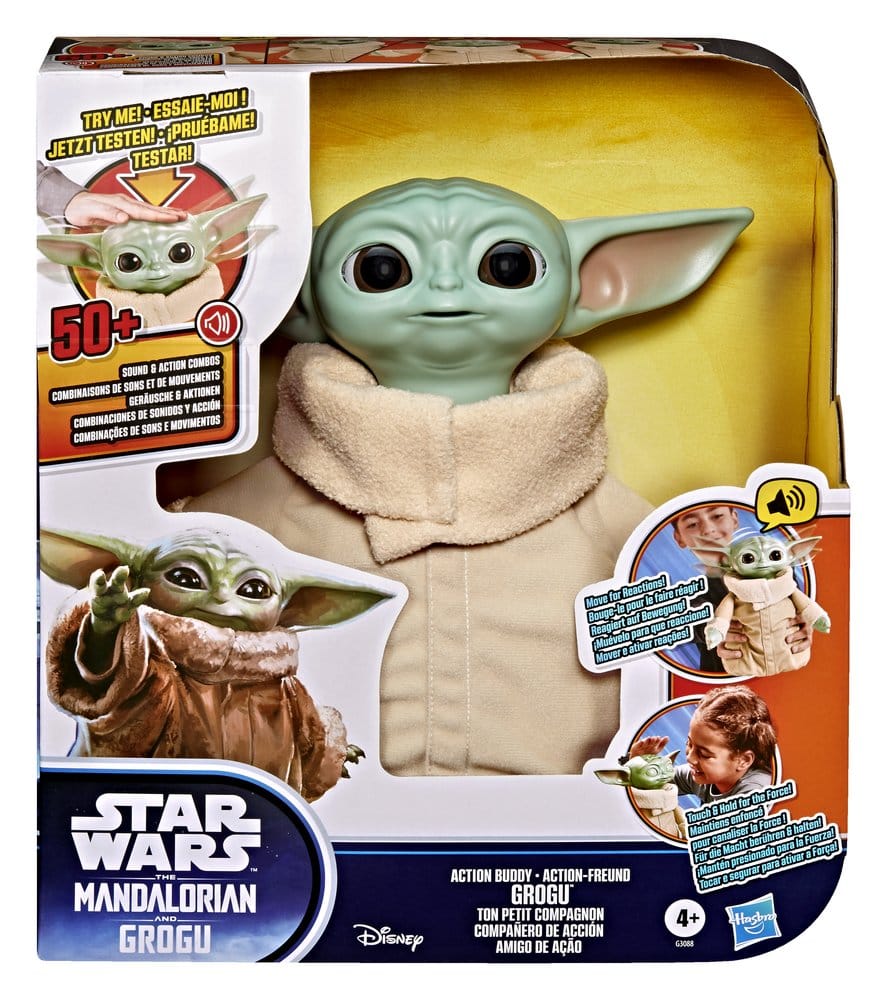 Star Wars Action Buddy Grogu 25 cm - Peluche interattivo Hasbro
