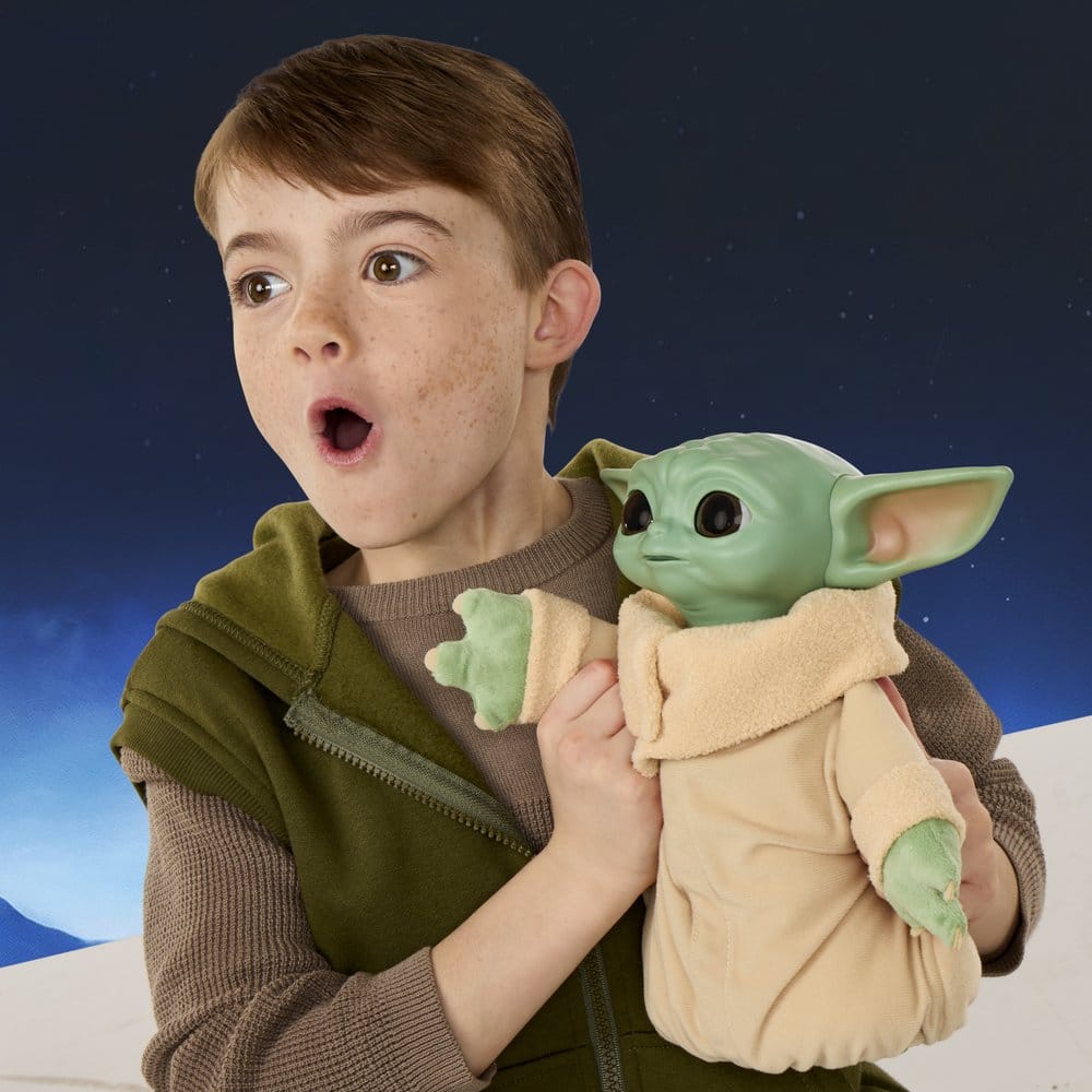 Star Wars Action Buddy Grogu 25 cm - Peluche interattivo Hasbro